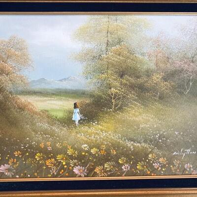 "Unknown Name" - Signed Oil on Canvas Reproduction by G. Lytton, Lot #17