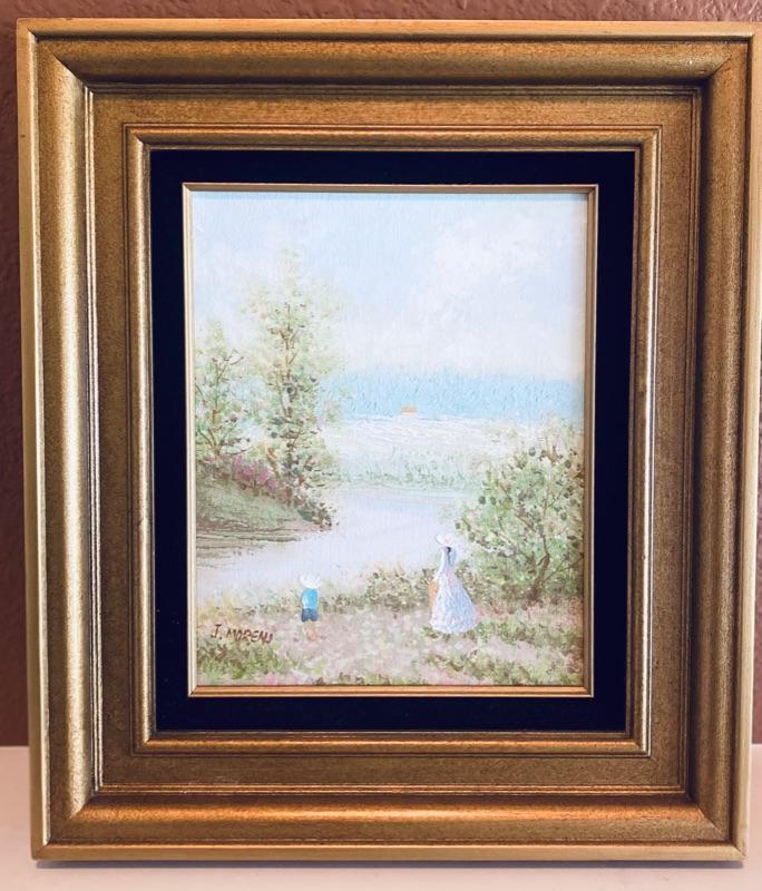 Unknown Name Signed Oil On Canvas Reproduction By J Moreau Lot 18 Estatesales Org Unknown Name Signed Oil On Canvas Reproduction By J Moreau Lot 18 Estatesales Org