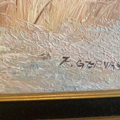 "Unknown Name" - Signed Oil on Canvas Reproduction by F. Gervasi, Lot #19