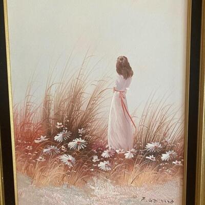 "Unknown Name" - Signed Oil on Canvas Reproduction by F. Gervasi, Lot #19