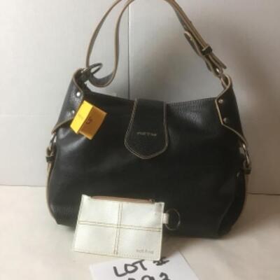 P393 New with Tag  Leather MATT & NAT Black Leather Handbag Lot 