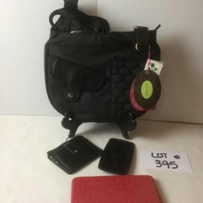 P395 New with Tag Mosey 100% Recycled Water bottles and Leather 