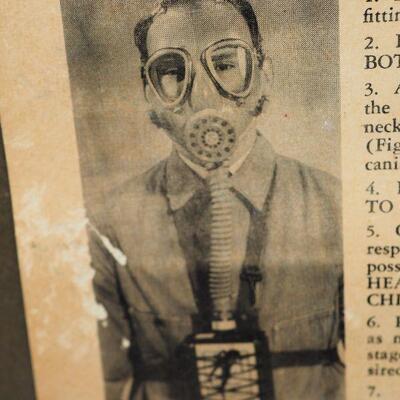 Lot 12- Vintage gas mask box