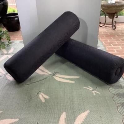 O - 308. Two Oversized Porch Swing Bolsters 