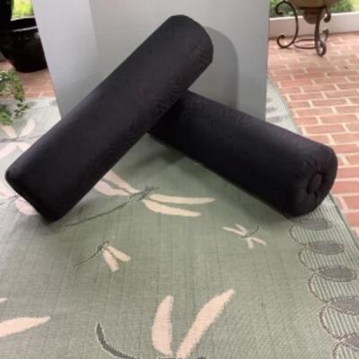 O - 308. Two Oversized Porch Swing Bolsters 