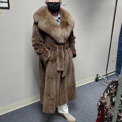 Beaver Coat with Fox Collar