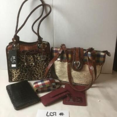 P397 New with Tag Marc Chantal Handbags and Leather Card holders 