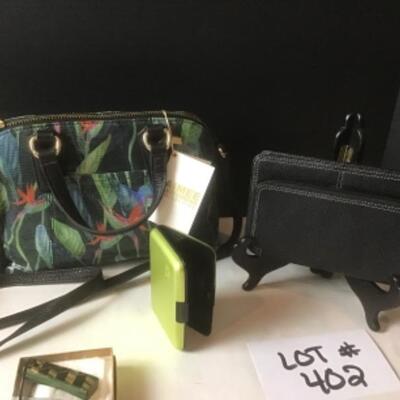 P402 NWT Aimee Kestenberg Handbag, Levenger Wallet, Artisan Key Chain 