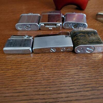 Vintage Lighters and Travel Shave Case