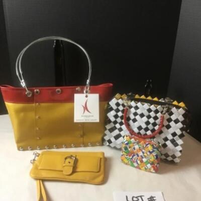 P404 Hardwear by Renee Handbag & Nahum Olin Purse and zipper case 