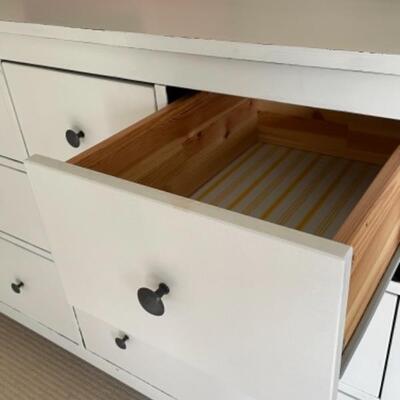 White 8 drawer dresser