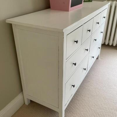 White 8 drawer dresser