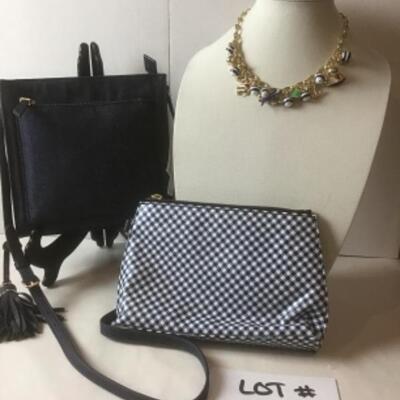 P418 New with Tags TALBOTS Handbag and Jewelry Lot 