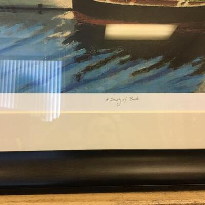 WINSTON CHURCHILL “A Study of Boats” Signed and Numbered. LOT C4
