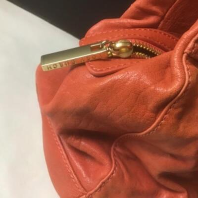 P348 Orange Leather TORY BURCH Handbag 