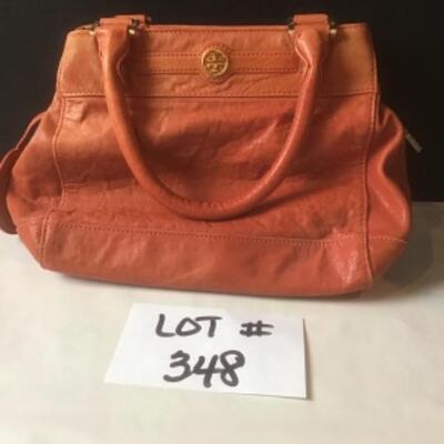 P348 Orange Leather TORY BURCH Handbag 