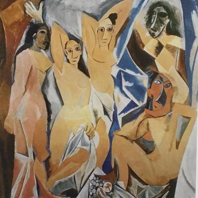 PABLO PICASSO â€œYoung Ladies of Avignonâ€ Estate Signed Numbered Litho LOT C7