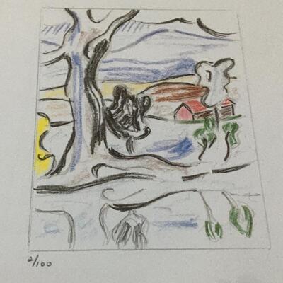 ROY LICHTENSTEIN â€œLandscape Suiteâ€ Limited #2/100 Lithograph with COA. LOT B24