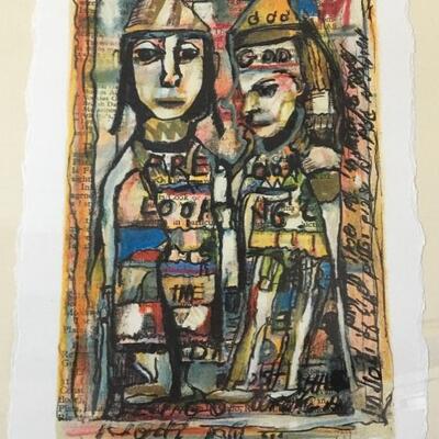 PETER MALKIN â€œKing & Queenâ€ Hand Signed Numbered Serigraph. LOT B25