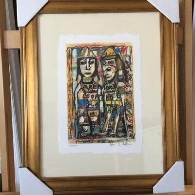 PETER MALKIN â€œKing & Queenâ€ Hand Signed Numbered Serigraph. LOT B25