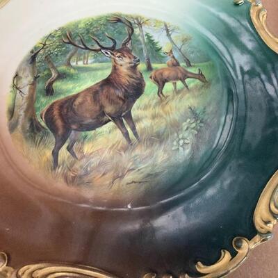 Pair of Large Porcelain Wall Charger Plates 12â€-13â€