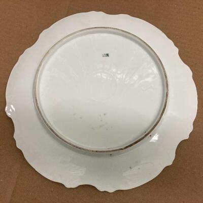 Pair of Large Porcelain Wall Charger Plates 12â€-13â€