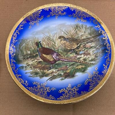 Pair of Large Porcelain Wall Charger Plates 12â€-13â€