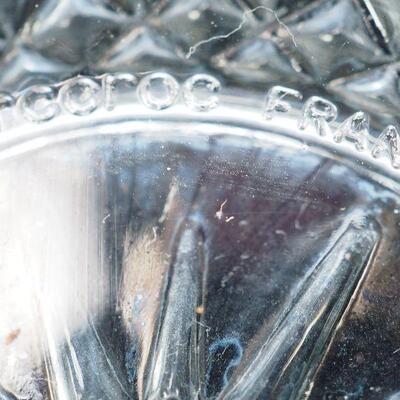 Lot 13 French Arcoroc clear sunburst cyrstal bowls