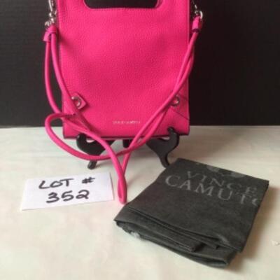 P352 New Vince Camuto Hot Pink Crossbody Bag 