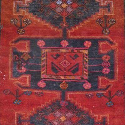 Persian hamedan Vintage Rug 5'8"x3'0" Retail $1764