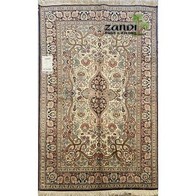 Indian Kashmir traditional design rug 6'2