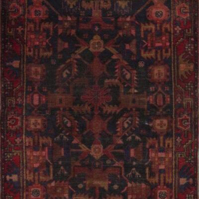Persian hamedan Vintage Rug 4'4