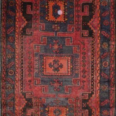 Persian hamedan Vintage Rug 6'7