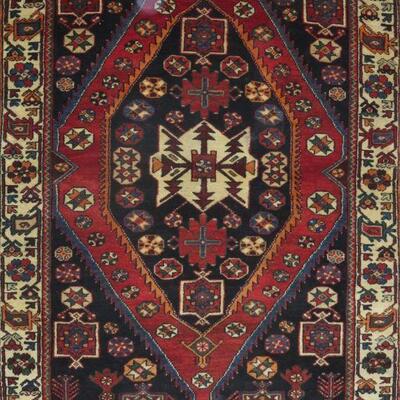 Persian hamedan Vintage Rug 5'4