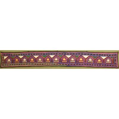 Fine Art Handmade Afghanistan Cotton Decoration 145"x17" Retail $898.5