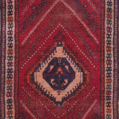 Persian hamedan Vintage Rug 6'2"x3'5" Retail $2178