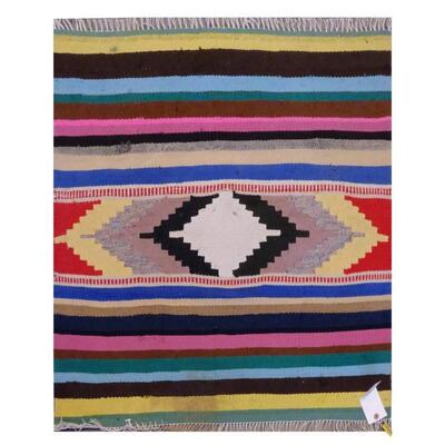 PERSIAN VINTAGE KILIM 90x90cm Retail $784.5