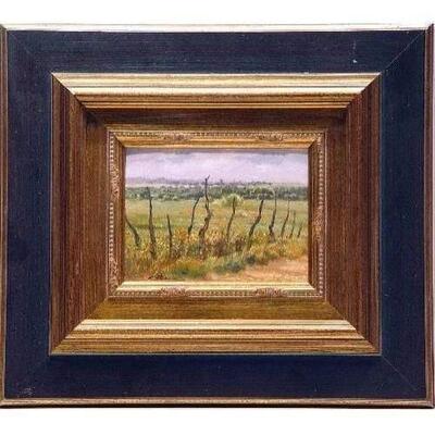 Spanish Oil Painting Decoration 18"x16" Retail $3457.44