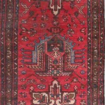 Persian hamedan Vintage Rug 9'3"x2'9" Retail $2593.5
