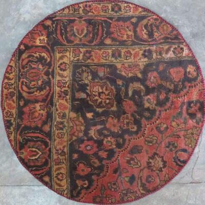 Persian mashhad Vintage Rug 3'6"x3'6" Retail $1245