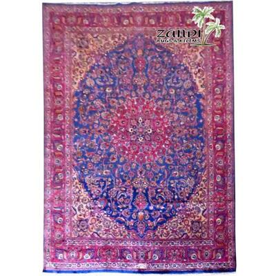 Medallion Blue Wool Persian Rug 12'10"x9'4" Retail $27297.6
