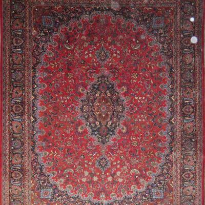Persian mashhad Vintage Rug 12'6"x9'6" Retail $12343.5