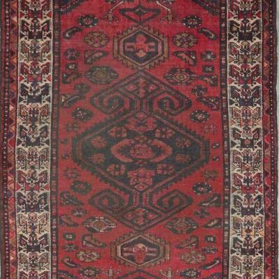 Persian hamedan Vintage Rug 6'8"x3'1" Retail $2178