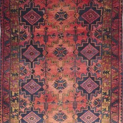 Persian hamedan Vintage Rug 9'4"x4'8" Retail $4564.5