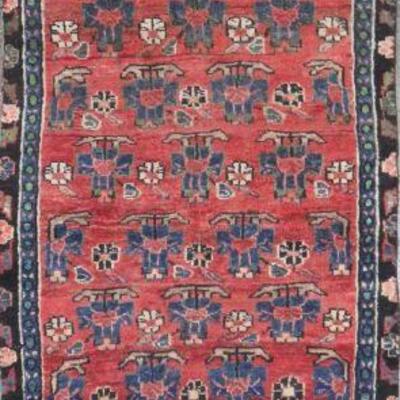 Persian hamedan Vintage Rug 8'7"x3'2" Retail $2800.5