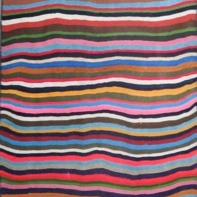 Persian Seneh, Vintage Kilim 5'0"x4'0" Retail $1555.5