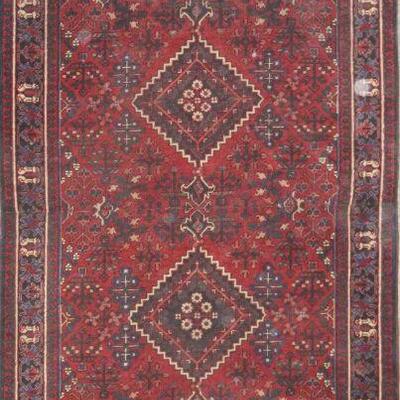 Persian hamedan Vintage Rug 10'4"x3'7" Retail $3838.5