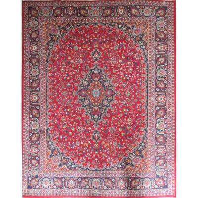 Persian mashhad Vintage Rug 12'4"x9'6" Retail $12135