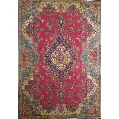 Persian tabriz Vintage Rug 4'1"x3'9" Retail $8712