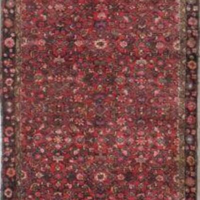Persian hamedan Vintage Rug 4'9"x3'3" Retail $1555.5